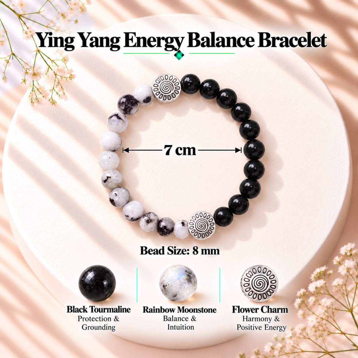 Ying Yang Energy Balance Bracelet ying yang energy balance bracelet