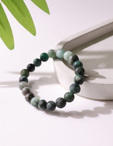 emerald round beads bracelet
