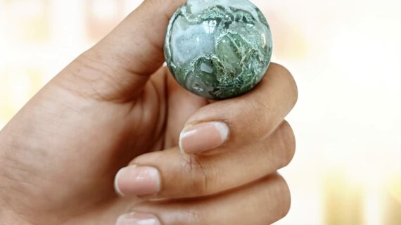 Moss Agate Mini Ball