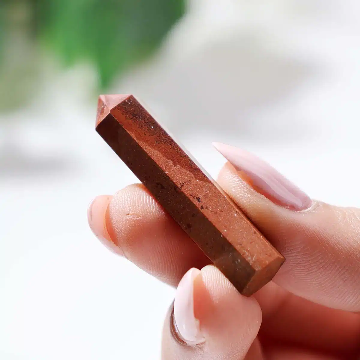 Red Jasper Mini Pencil Point-Shubhanjali (2) Shop Crystal Red Jasper Mini Pencil Point