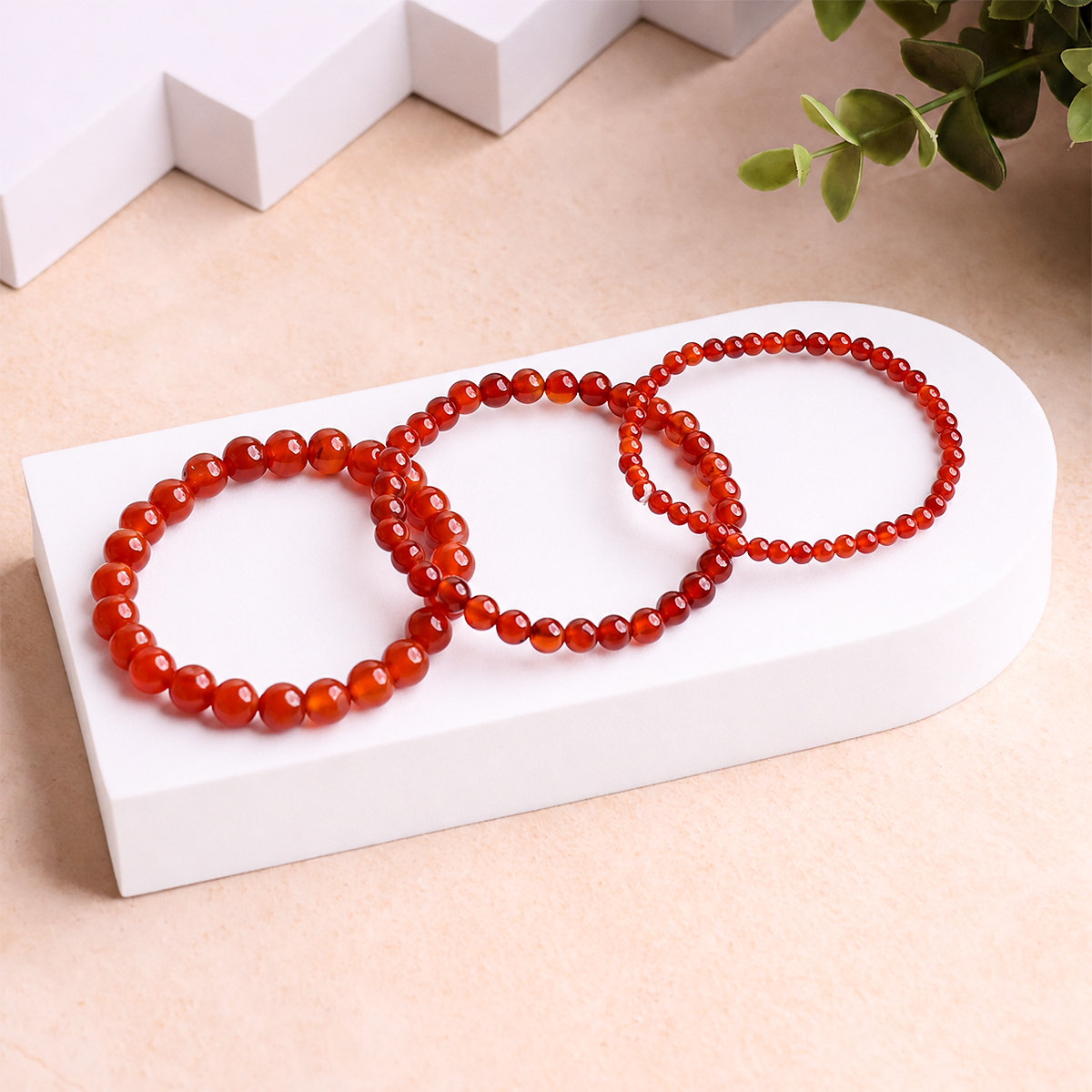 Red Onyx Bracelet red onyx round beads bracelet