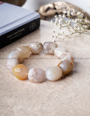 Natural Fossil Jasper Tumble Bracelet