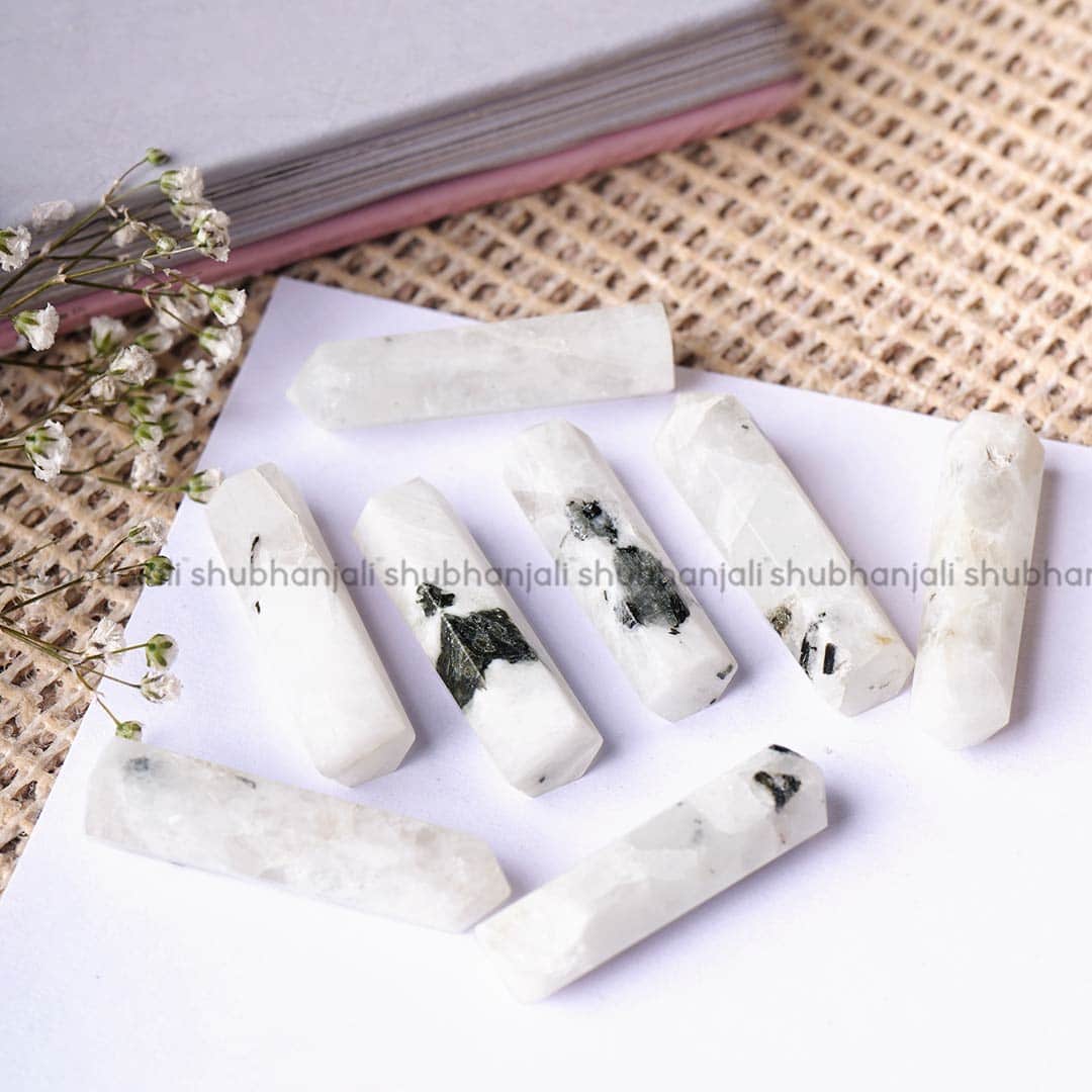 Natural Moonstone Crystal Pencil Point