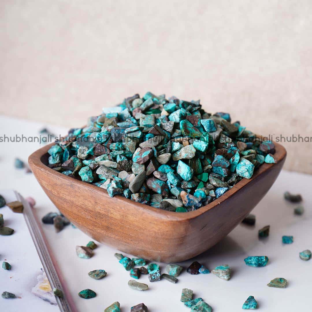 Chips Stone Buy Online Natural Chrysocolla Chips Stone Shubhanjali