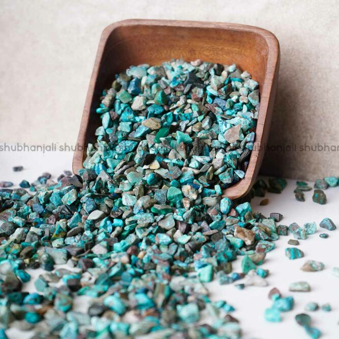 Chips Stone Buy Online Natural Chrysocolla Chips Stone Shubhanjali