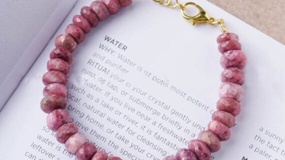 Thulite Faceted Bati Beads Bracelet