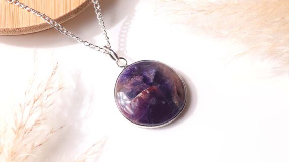 Amethyst Round Pendant