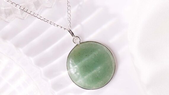 Green Aventurine Round Pendant