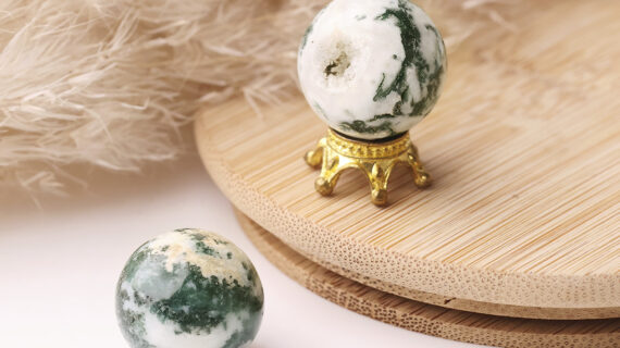 Moss Agate Mini Ball