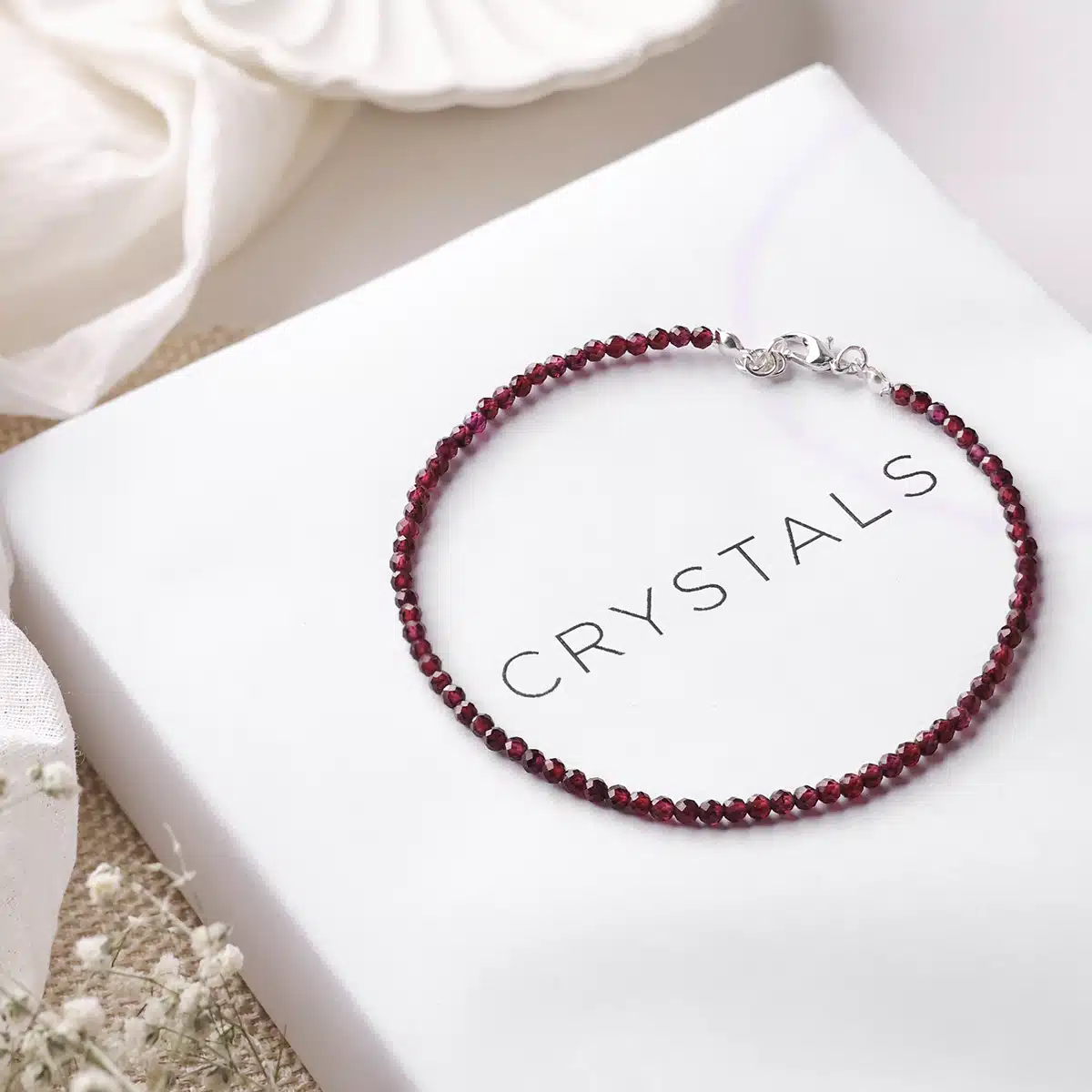 natural-garnet-faceted-beads-anklet natural-garnet-faceted-beads-anklet