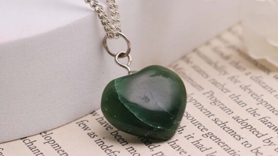 Green Jade Mini Heart Pendant