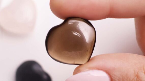 Smoky Quartz Mini Heart Shape
