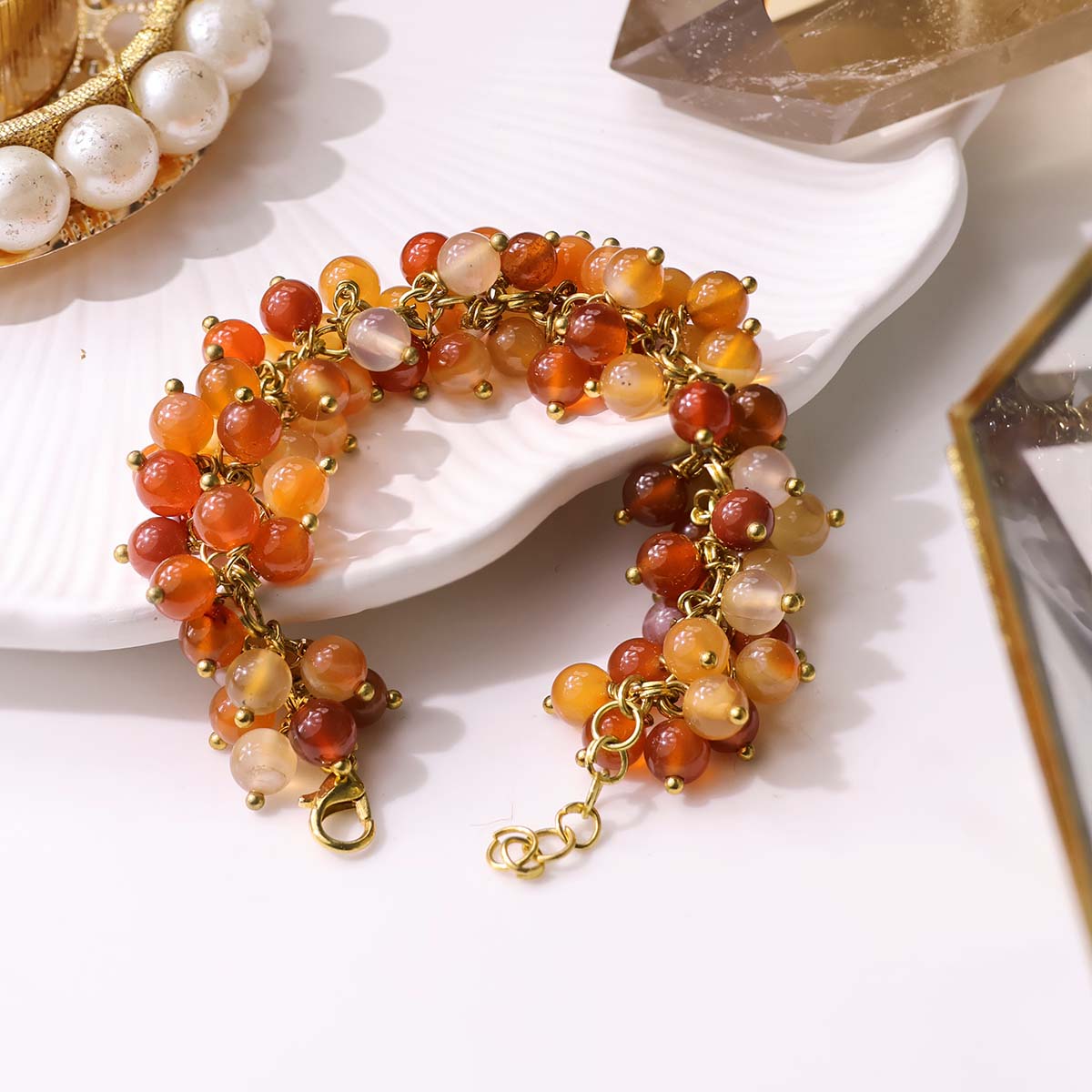 Red Carnelian Bunch Bracelet (2)