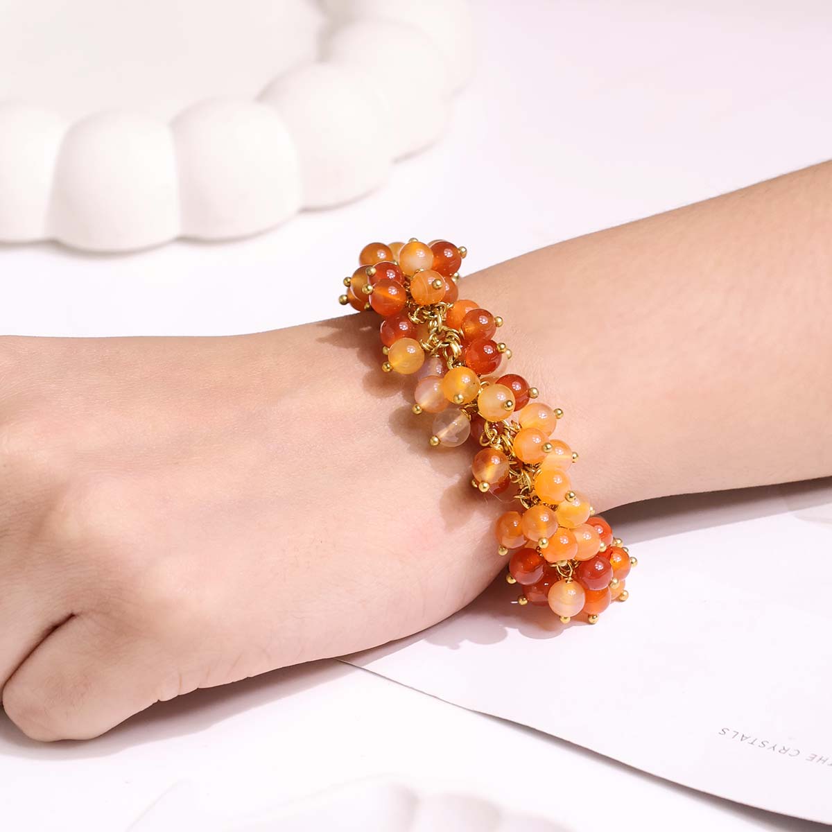Red Carnelian Bunch Bracelet (4)