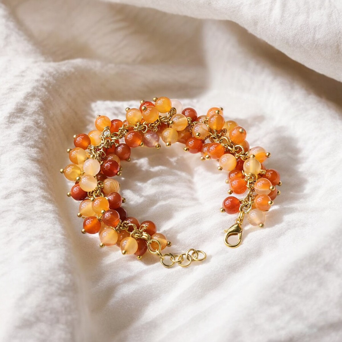 Red Carnelian Bunch Bracelet (6)