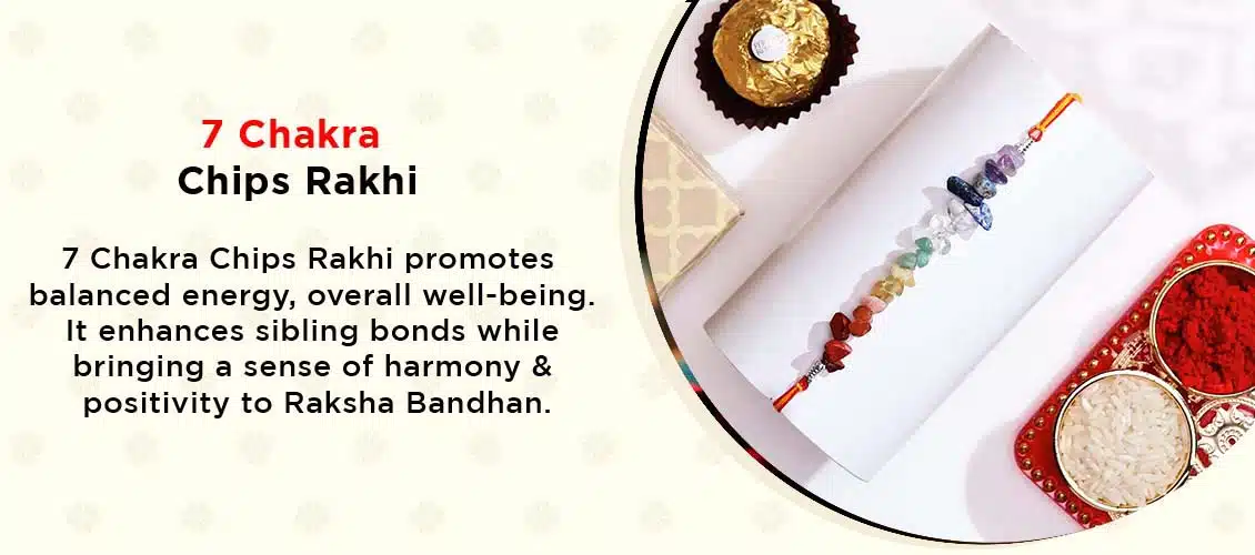 Shop 7 Chakra Chips Beads Rakhi
