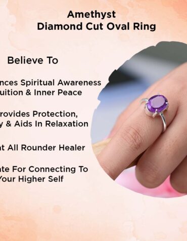 Shop Crystal Amethyst Diamond Cut Ring