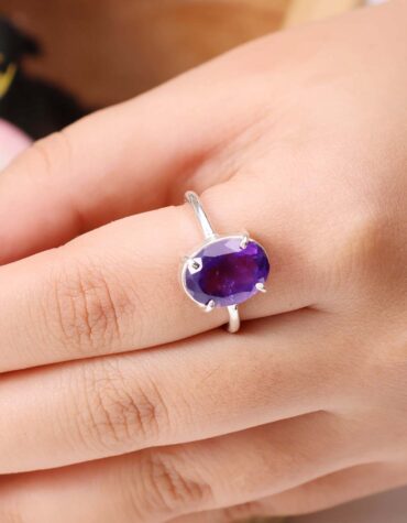 Shop Crystal Amethyst Diamond Cut Ring