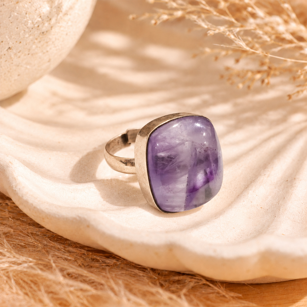 Amethyst Stone Ring (9) amethyst stone rings