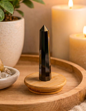black obsidian stone pencil obelisks energised pencil point