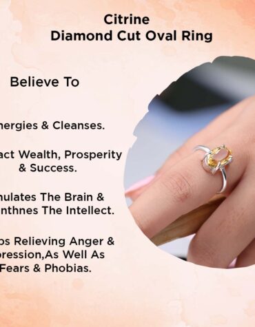 Shop Natural Crystal Citrine Diamond Cut Ring