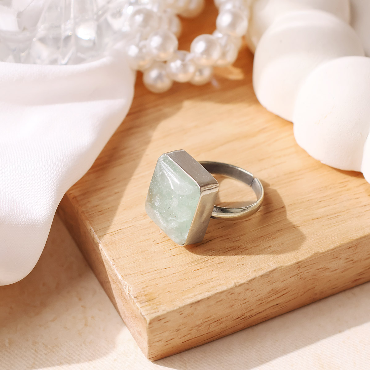 Green Aventurine Stone Rings (15)