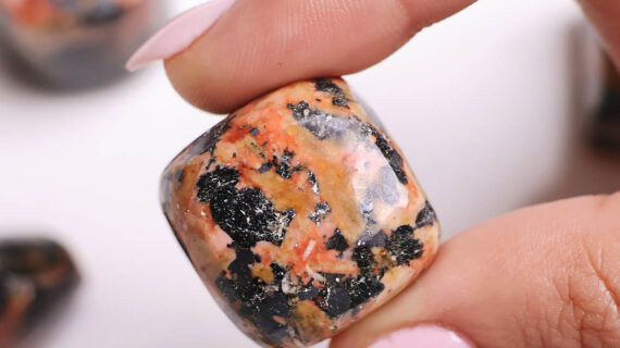 Orange Orthoclase Tumble Stone