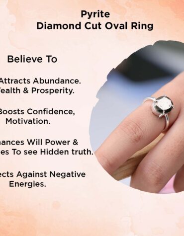 Shop Crystal Pyrite Diamond Cut Ring