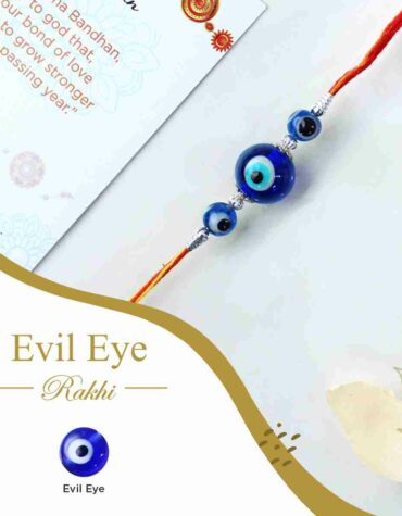 Evil Eye 3 Beads Rakhi