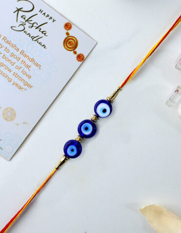 Evil Eye 3 Flat Beads Nazar Dosh Rakhi