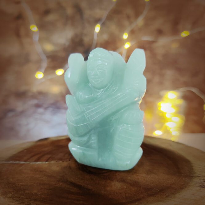 Natural Green Aventurine Saraswati Statue