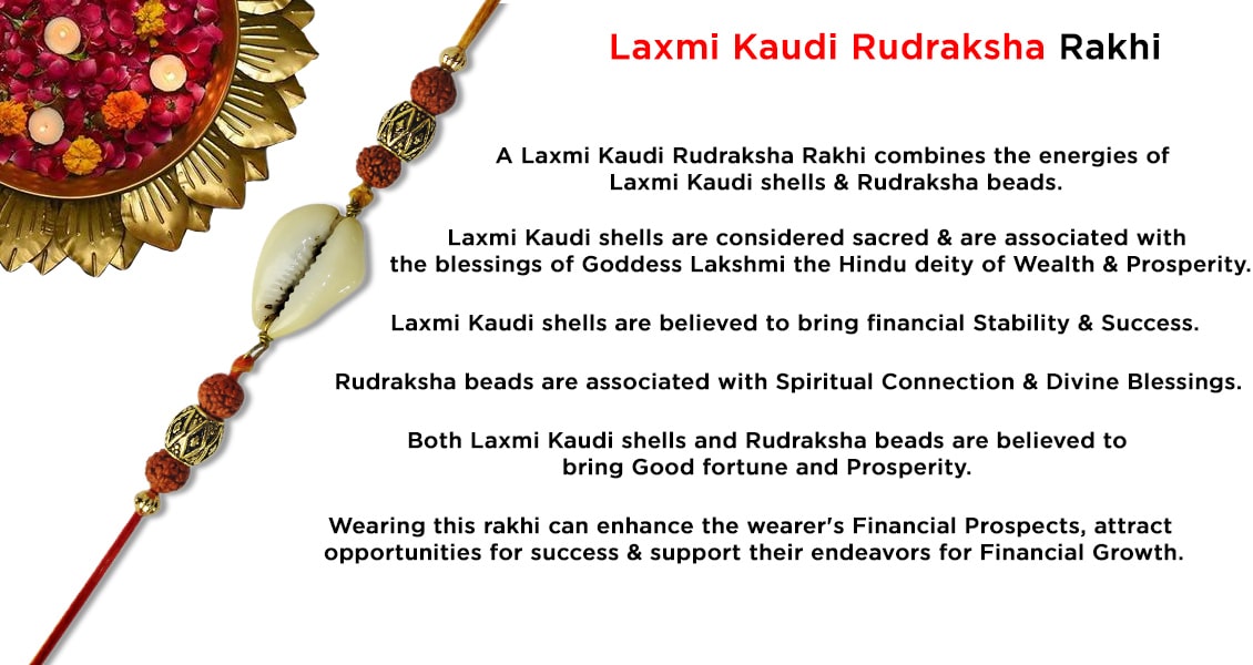 Laxmi Kaudi Rudraksha Rakhi