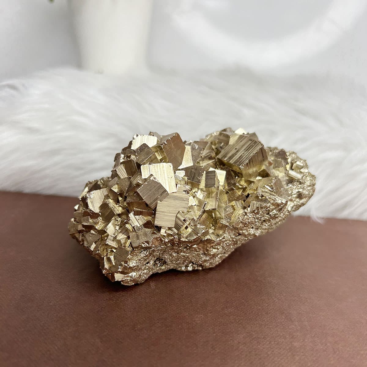 Natural Pyrite Crystal Raw Cluster Stone