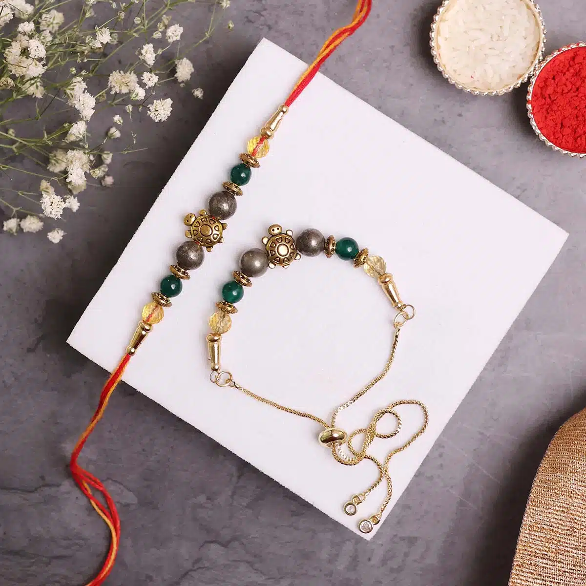 Shubhanjali-Turtle Money Magnet Rakhi (2)