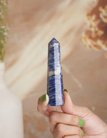 sodalite stone pencil obelisks energised pencil point