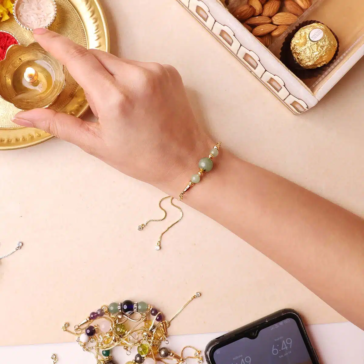 green-aventurine-beads-rakhi (6)