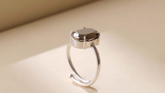 Pyrite Diamond Cut Ring