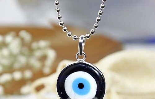 Evil Eye Small Round Pendant