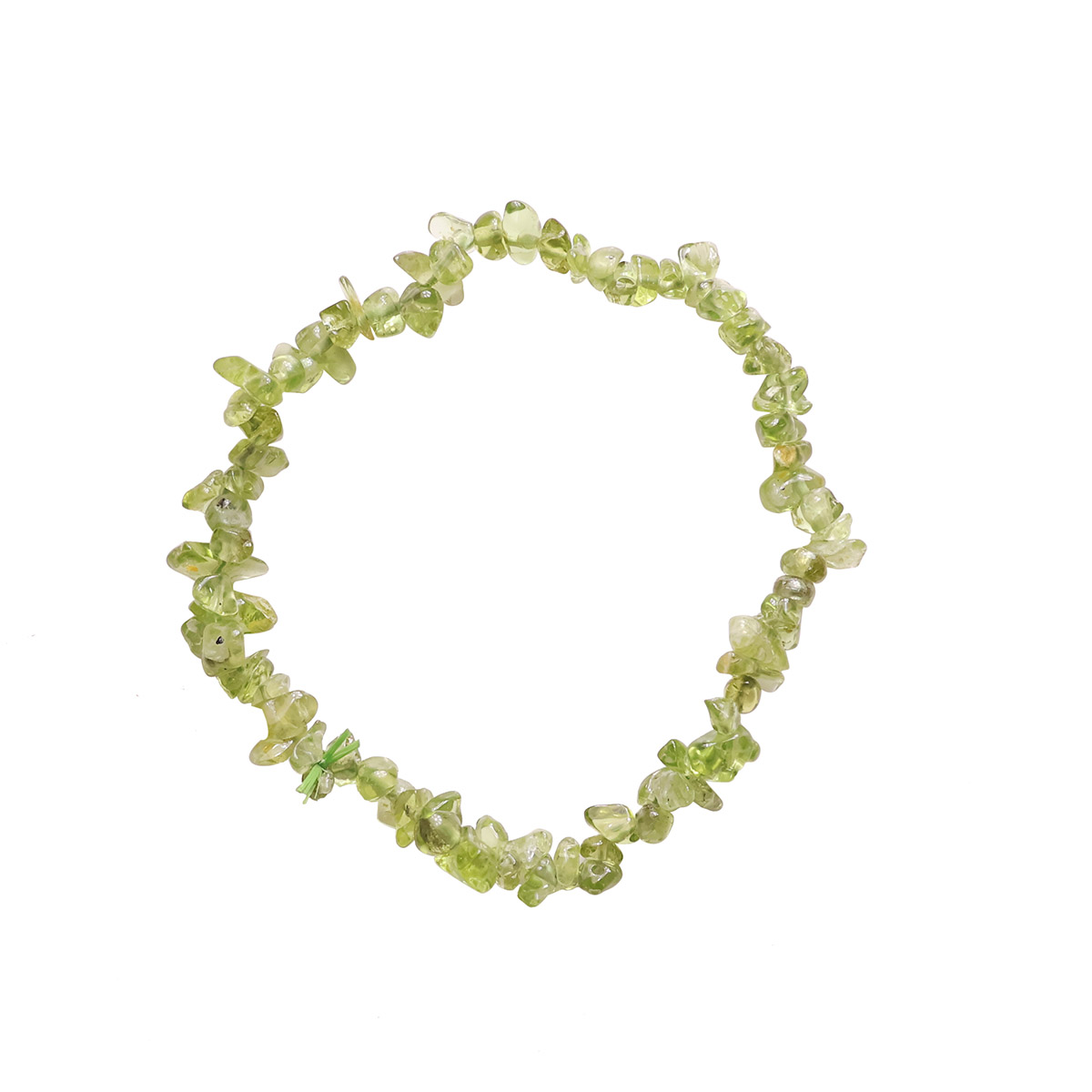 Peridot Chips Elastic Bracelet (Synthetic) (5)