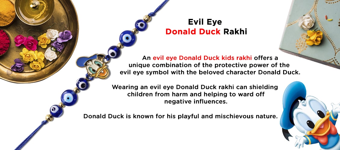 Evil Eye Donald Duck Rakhi