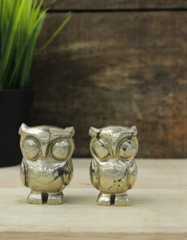 Pyrite Stone Owl