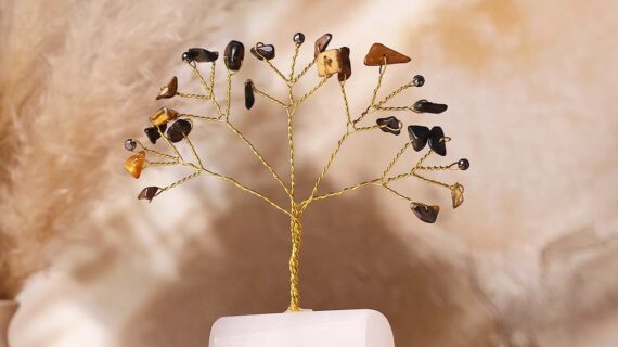 Ultimate Protection Chips on Selenite Raw Root Tree