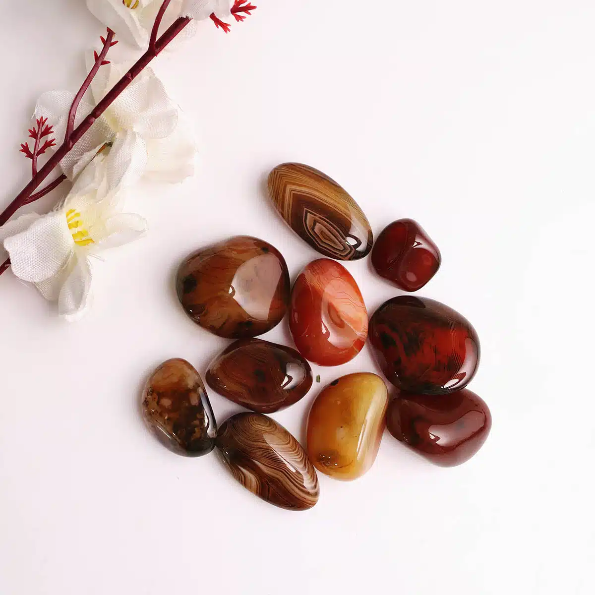 Sardonyx Tumble Stone-Shubhanjali (2) Shop Sardonyx Tumble Stone