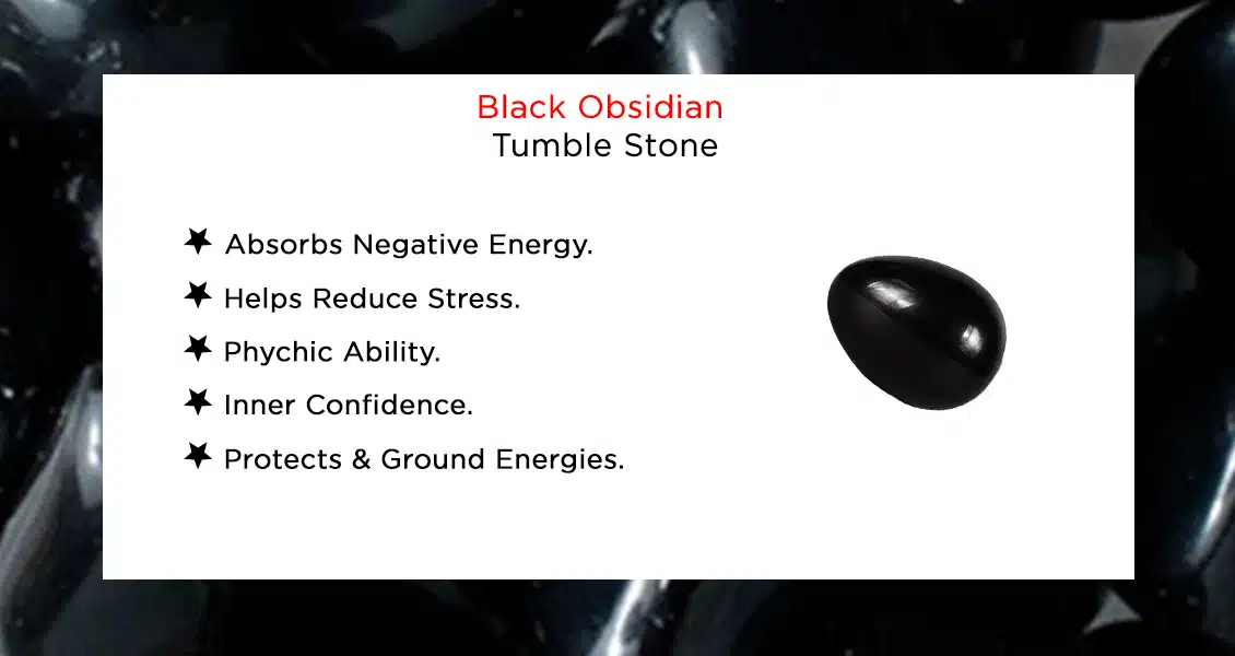 Natural Black Obsidian Tumble Stone
