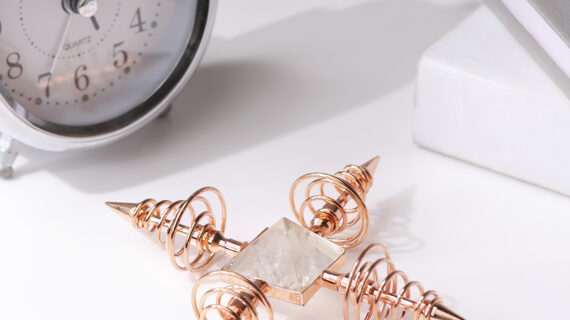 Clear Quartz Copper Spiral Generator