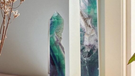 Rainbow Fluorite Big Pencil Point