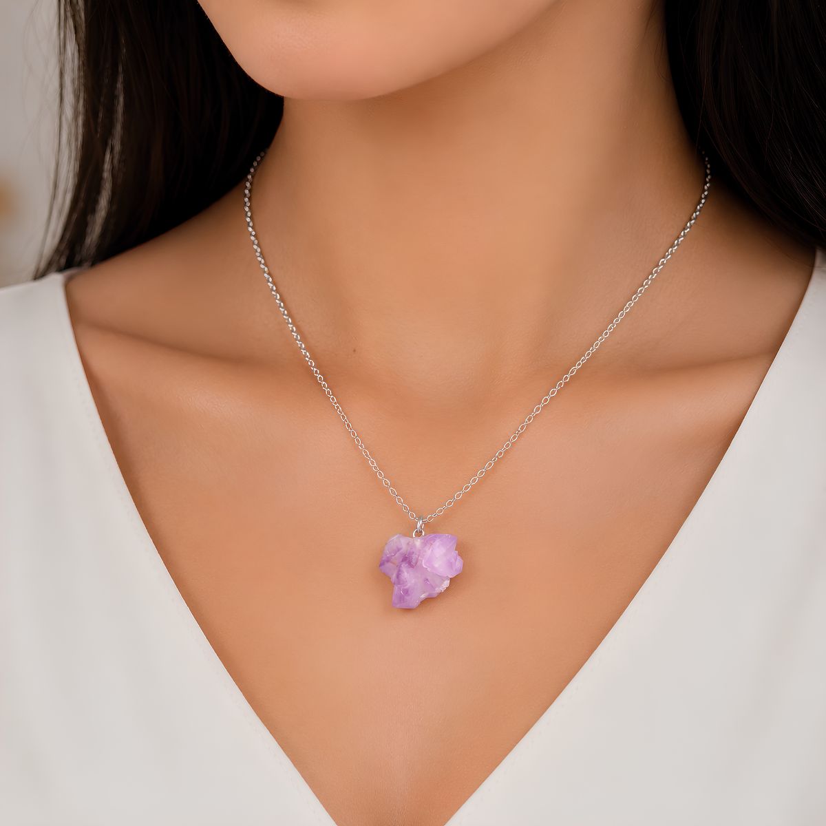 Amethyst Raw Point Pendant amethyst raw point pendant