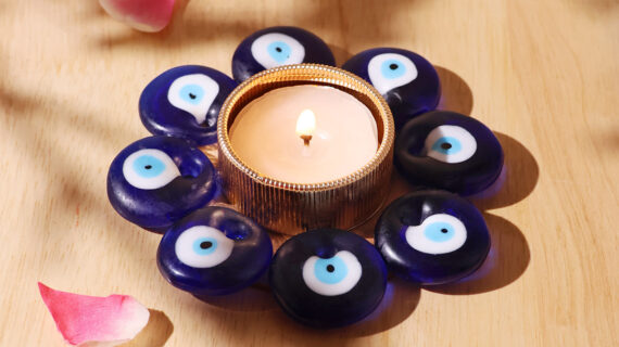 Evil Eye Candle Holder Diya