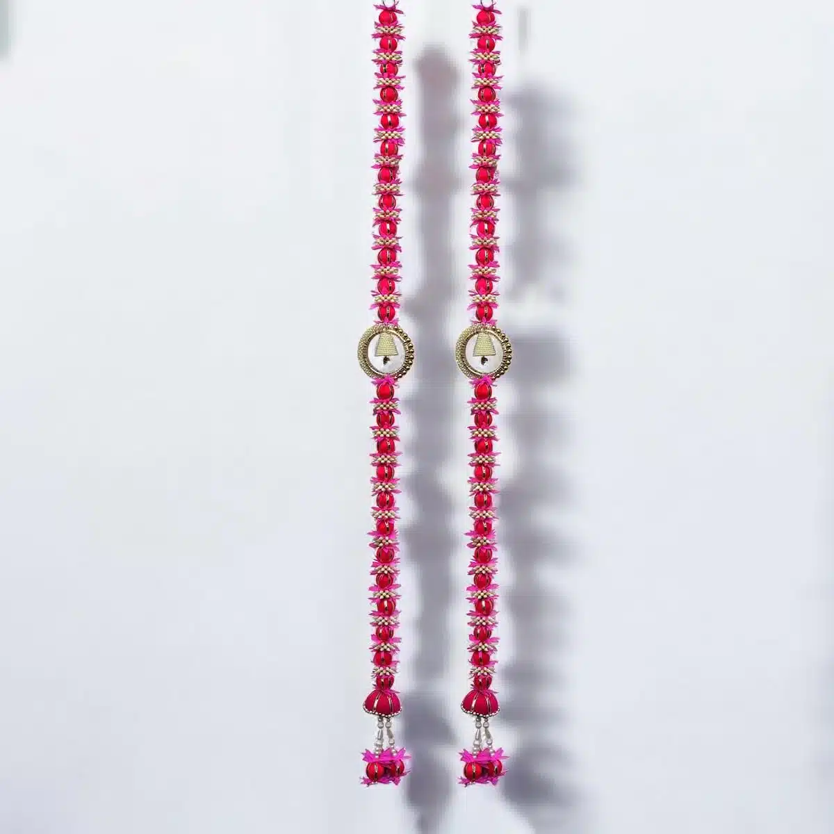 Pink Flower Pearl Hanging Pair (3) Shop Pink Flower Pearl Hanging Pair