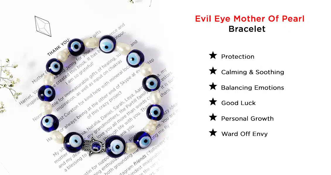 Shop Evil Eye Pearl Hamsa Hand Customized Bracelet